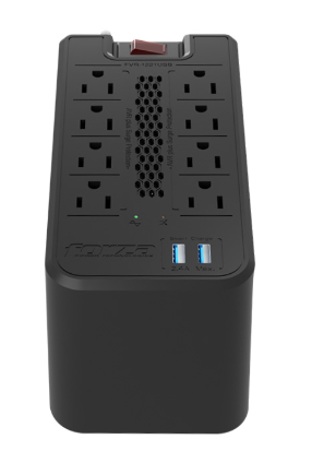 [UR100FOR68] REGULADOR DE VOLTAJE/Forza FVR-1221USB Volt Reg 1200VA/600W 120V 8-NEMA 2USB